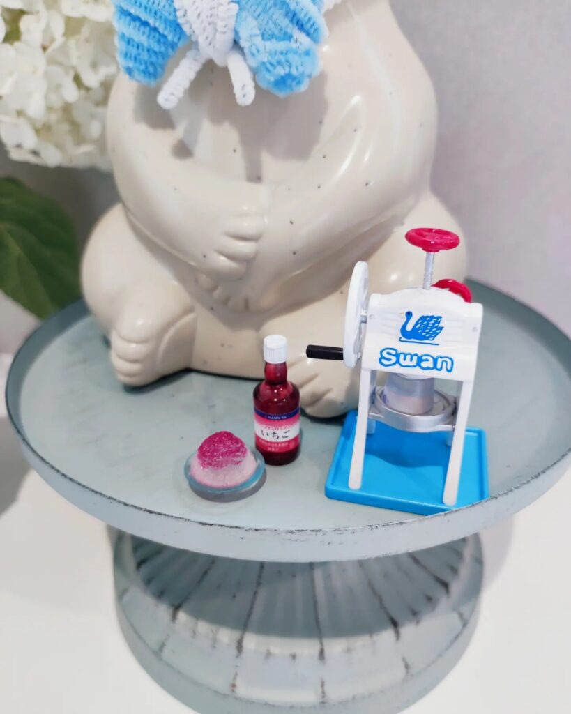 しろくま貯金箱 ガチャガチャのかき氷 夏用ディスプレイ