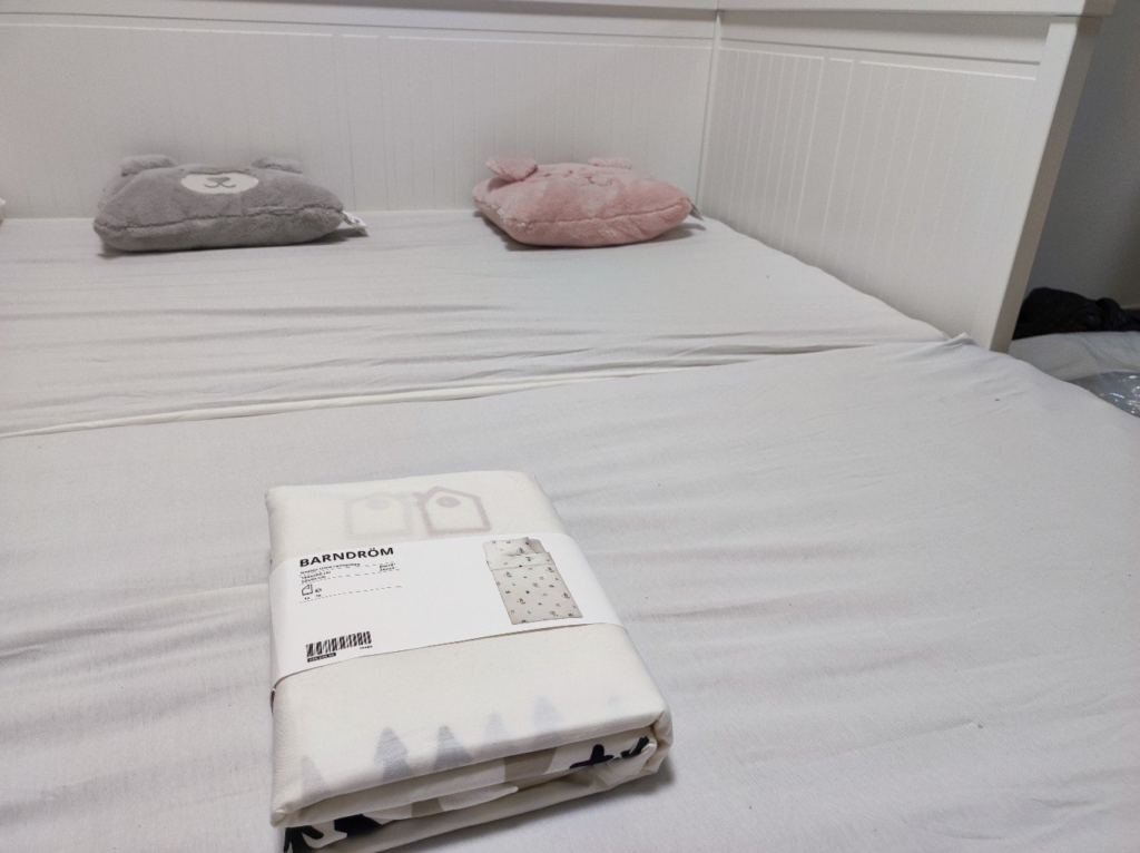 IKEA　子供部屋　寝具カバー　敷布団カバー　